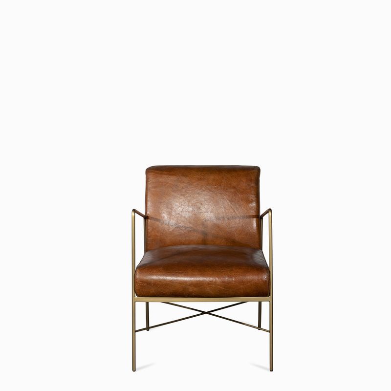 Silla-Iron-Cuero-Miel