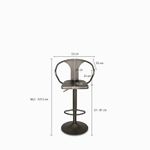 Silla-bar-industrial-brazo-Peak-Gun