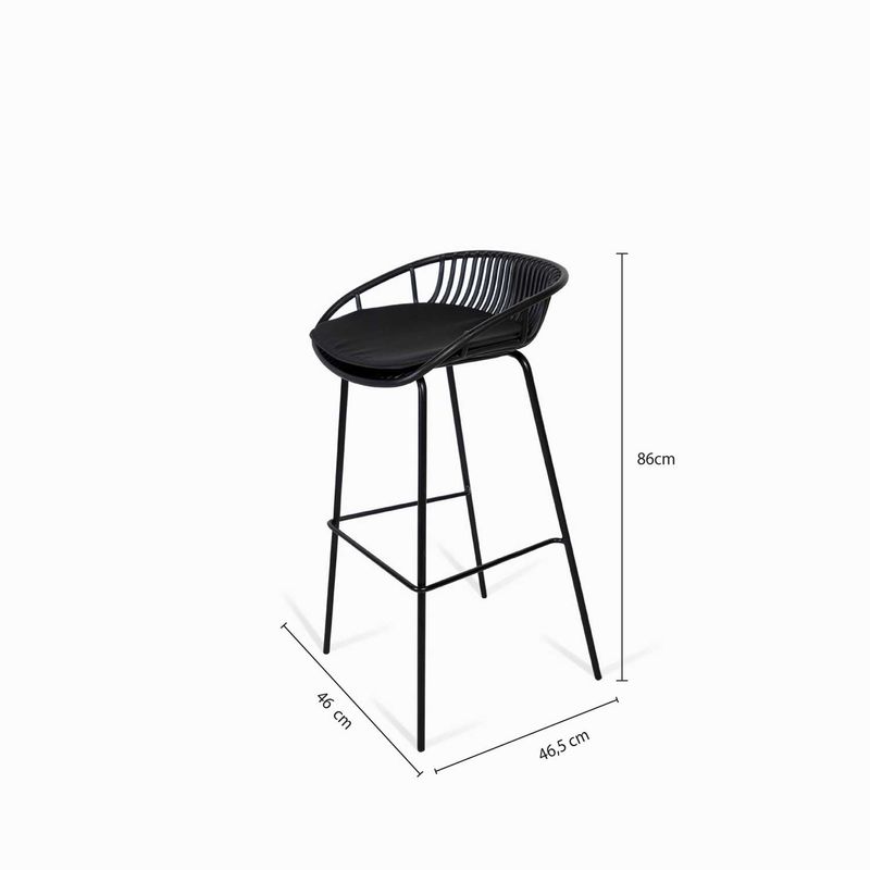 Silla-Bar-Lodi-negra