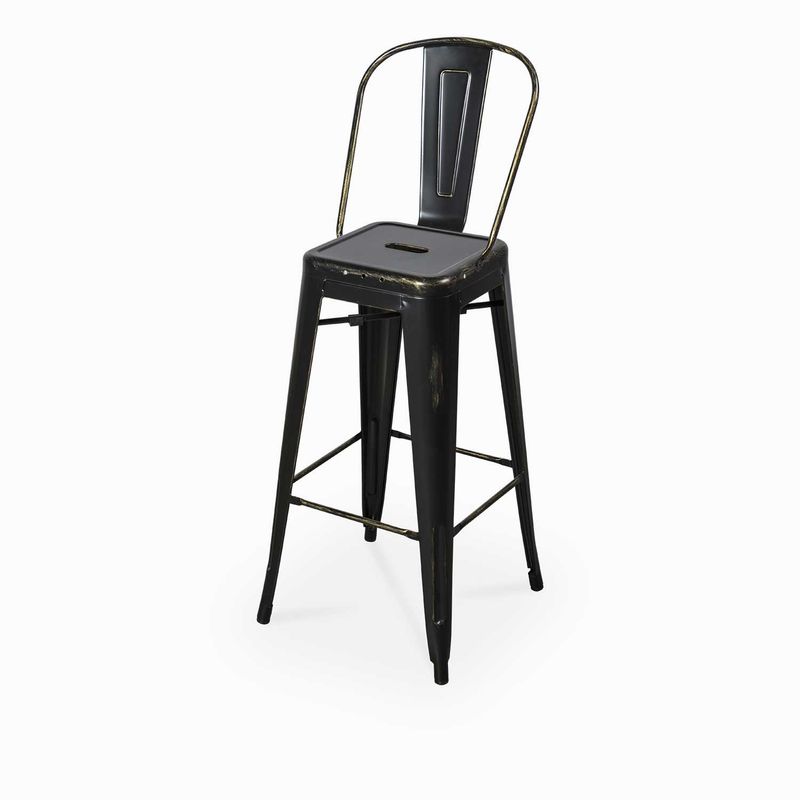 Silla-bar-industrial-negra