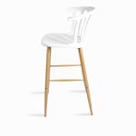 Silla-bar-rail-redonda-blanca