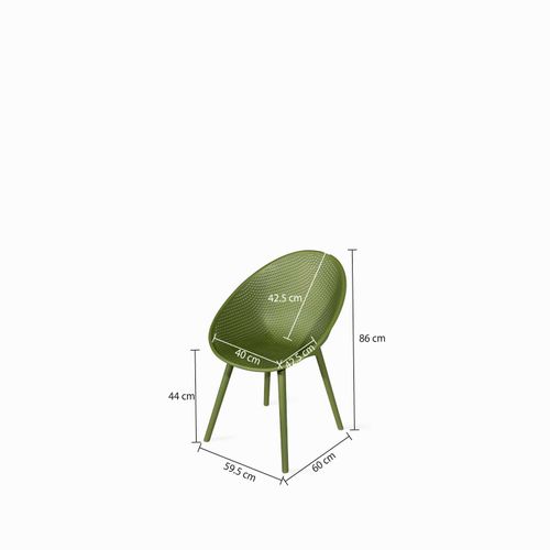 Silla huevito Bavaro verde