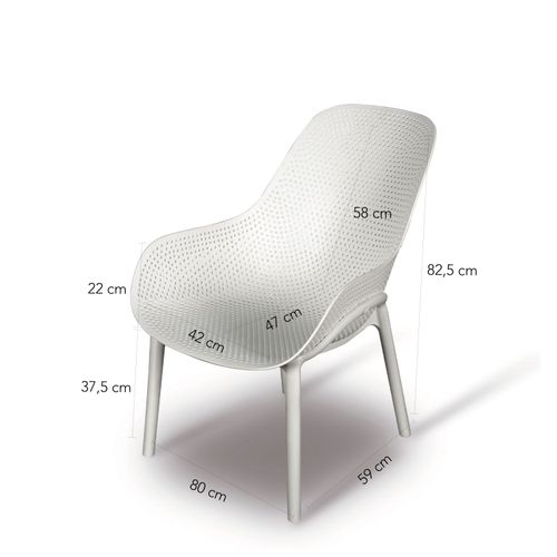 Silla Bávaro gris