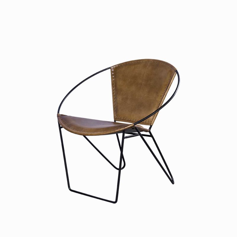 Silla-redonda-en-hierro-y-cuero