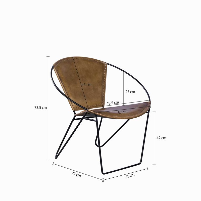 Silla-redonda-en-hierro-y-cuero