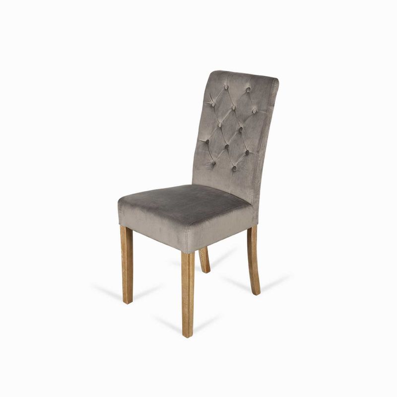 Silla-de-comedor-con-espaldar-alto-capitoneado-velvet-gris