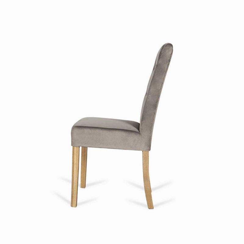 Silla-de-comedor-con-espaldar-alto-capitoneado-velvet-gris