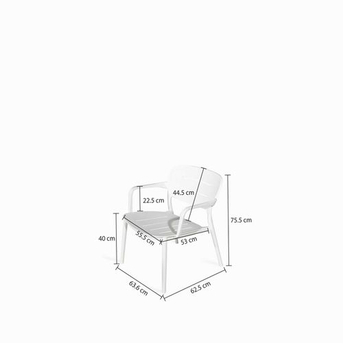 Silla comedor Palma blanca