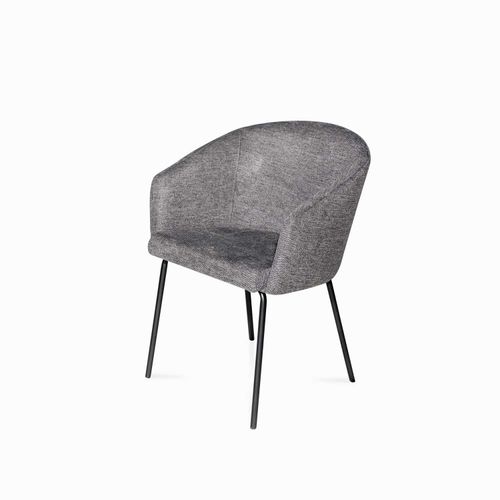 Silla de comedor Doha gris oscuro 84x49x57