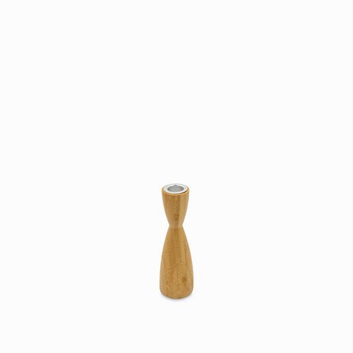Candelabro en bambú 17cm
