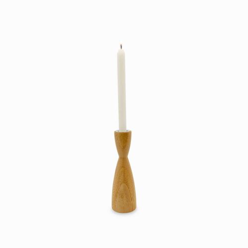 Candelabro en bambú 17cm