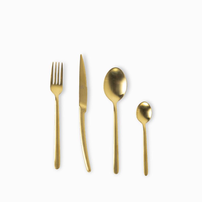 Set-de-cubiertos-line-dorado-mate-16-pcs
