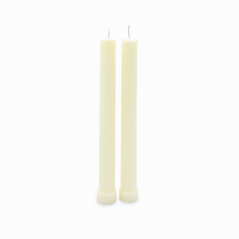 Velas-Acanalada-ivory-27cm-set-x2