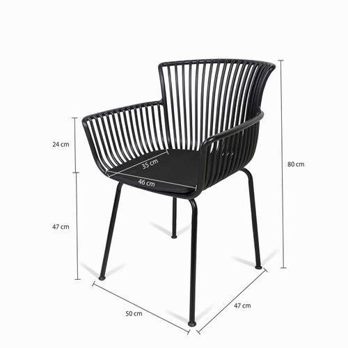 Silla comedor Lodi negra