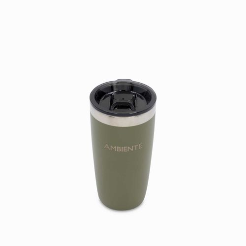 Vaso doble pared en acero taupe 320ml