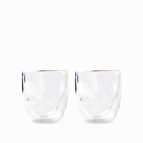 Vaso doble pared para licor 240ml setx2