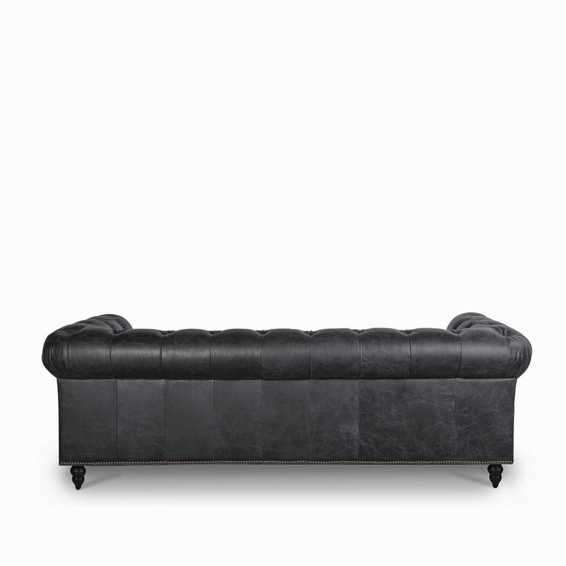 Sofa-Cuero-3-puestos-capitoneado-negro