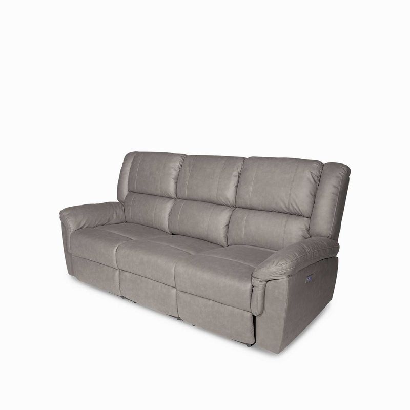 Reclinable-electrico-Axel-3-puestos-gris