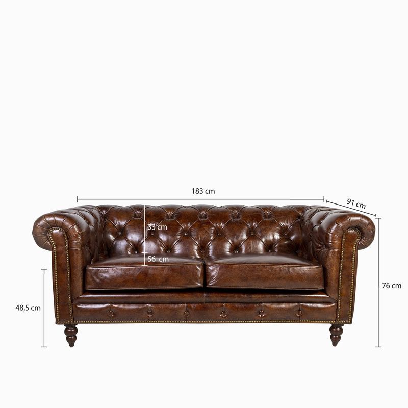 Sofa-Cuero-2-puestos-capitoneado