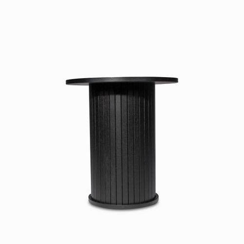Mesa auxiliar Lenon redonda 55x50x50 negro