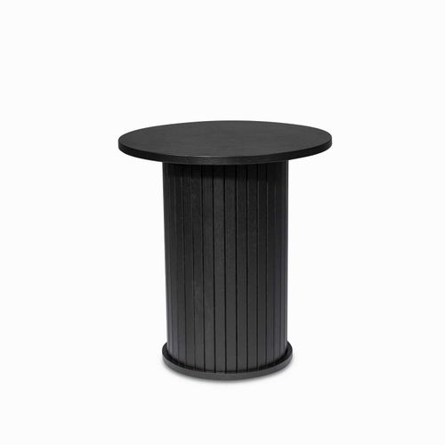 Mesa auxiliar Lenon redonda 55x50x50 negro