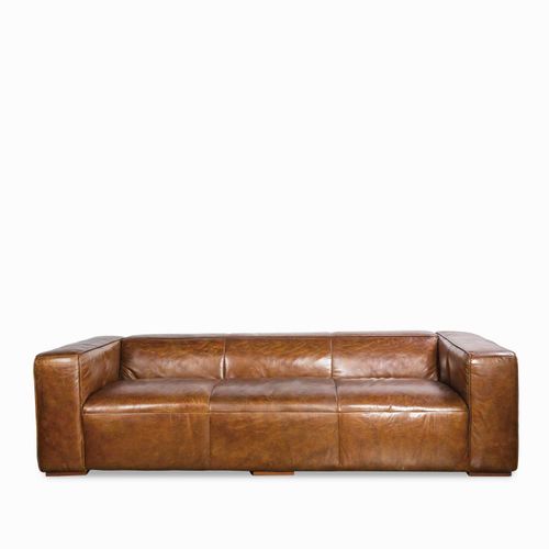 Sofá Cuero 3 puestos Comfort miel