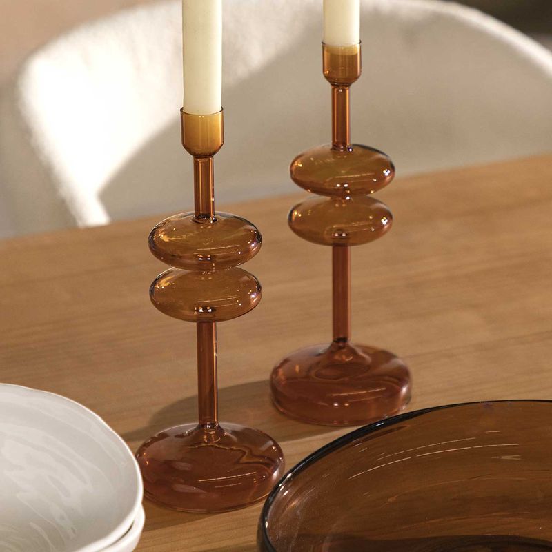 Candelabro-Akri-ambar-grande