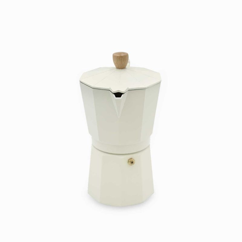 Cafetera-moka-9-tazas-blanca-mango-en-madera
