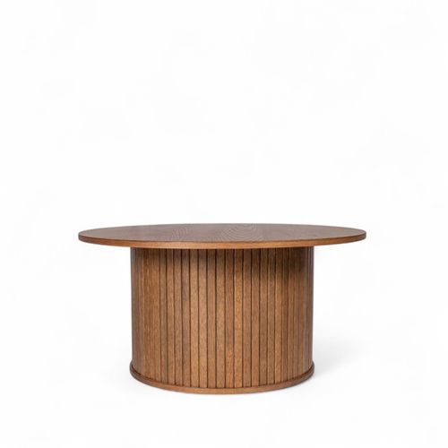 Mesa de centro Lenon redonda 45x90x90 color oscuro