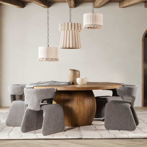 Silla de comedor Evi gris 76x56x54