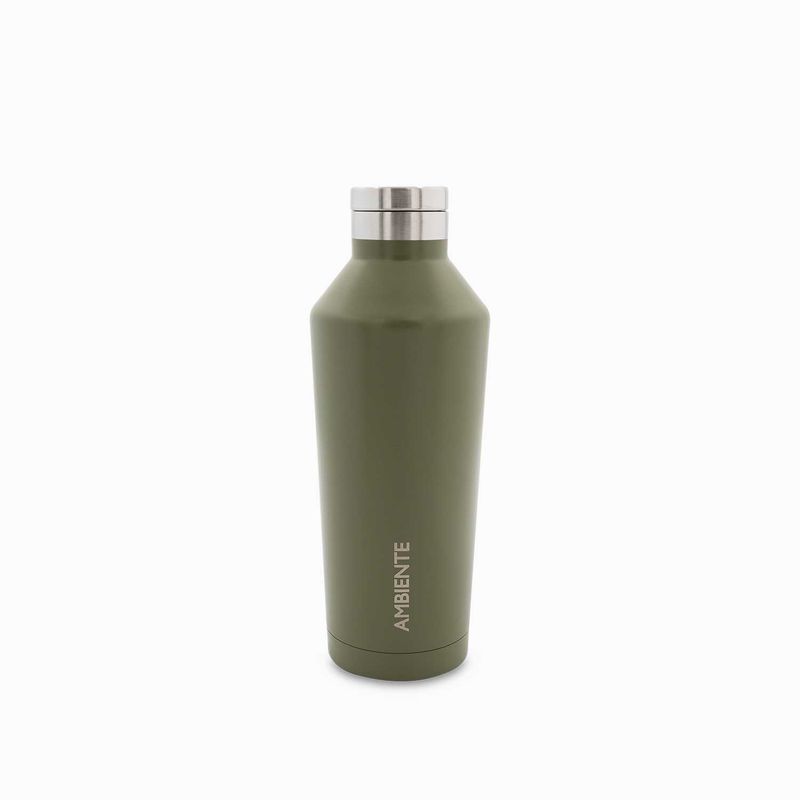 Botella-doble-pared-en-acero-verde-oscuro