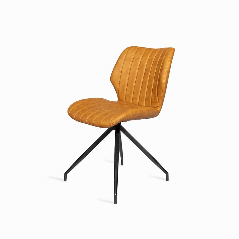 Silla-comedor-lineas-pata-Asterisco-miel