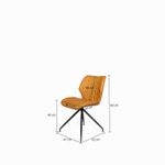 Silla-comedor-lineas-pata-Asterisco-miel