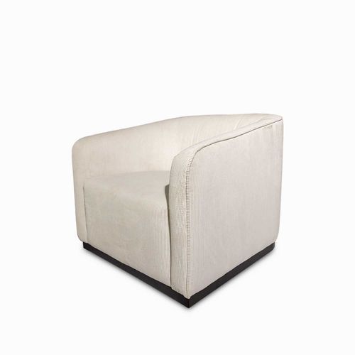 Poltrona Cubo beige rayas