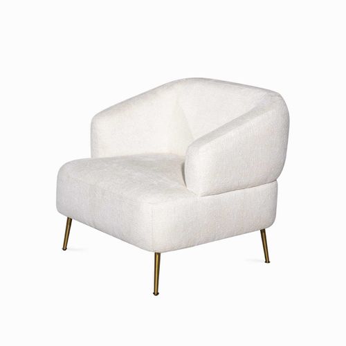 Poltrona Logan beige peluda 73X78X78cm