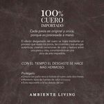 Silla-Cuero-brazos-metal-miel