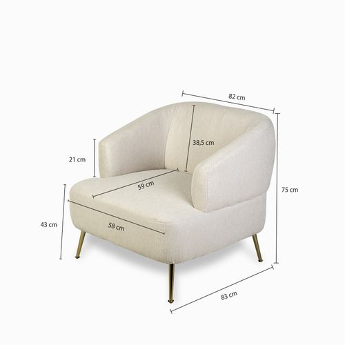 Poltrona Logan beige