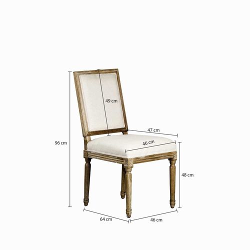 Silla de comedor cuadrada
