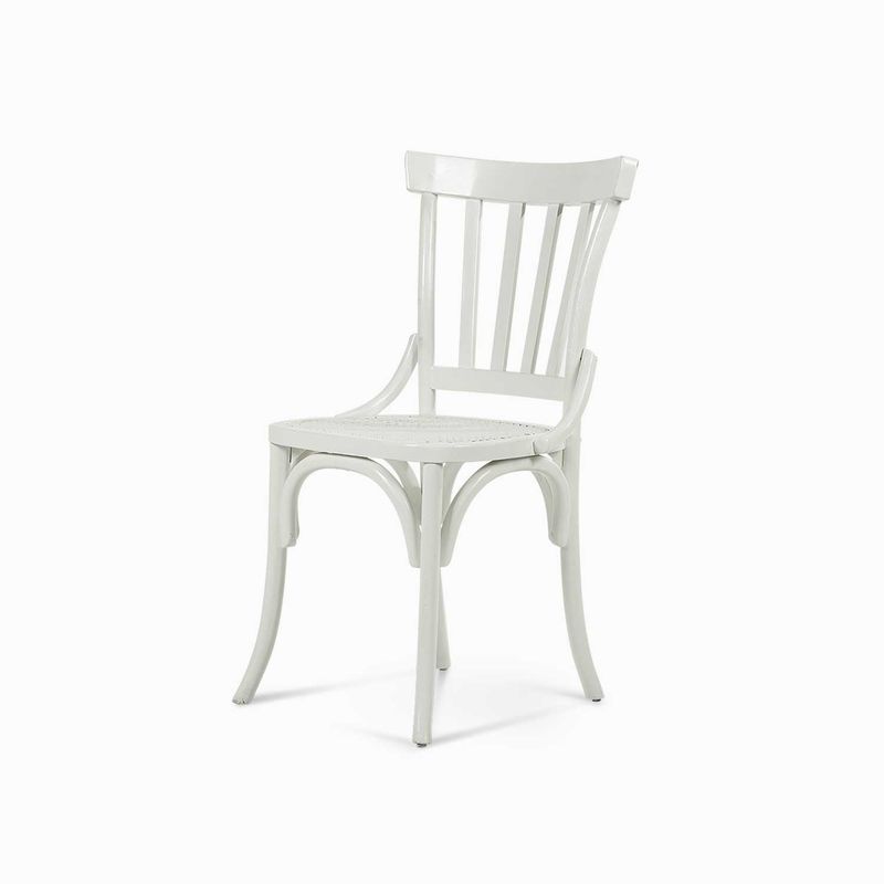 Silla-comedor-rayas-blanca