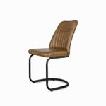 Silla-en-cuero-para-comedor-con--espaldar-Rayas