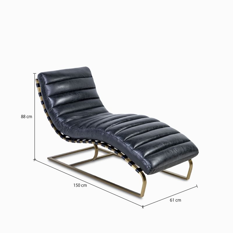 Silla-cuero-Relax-negra-pata-dorada