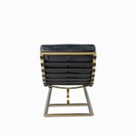 Silla-cuero-Relax-negra-pata-dorada