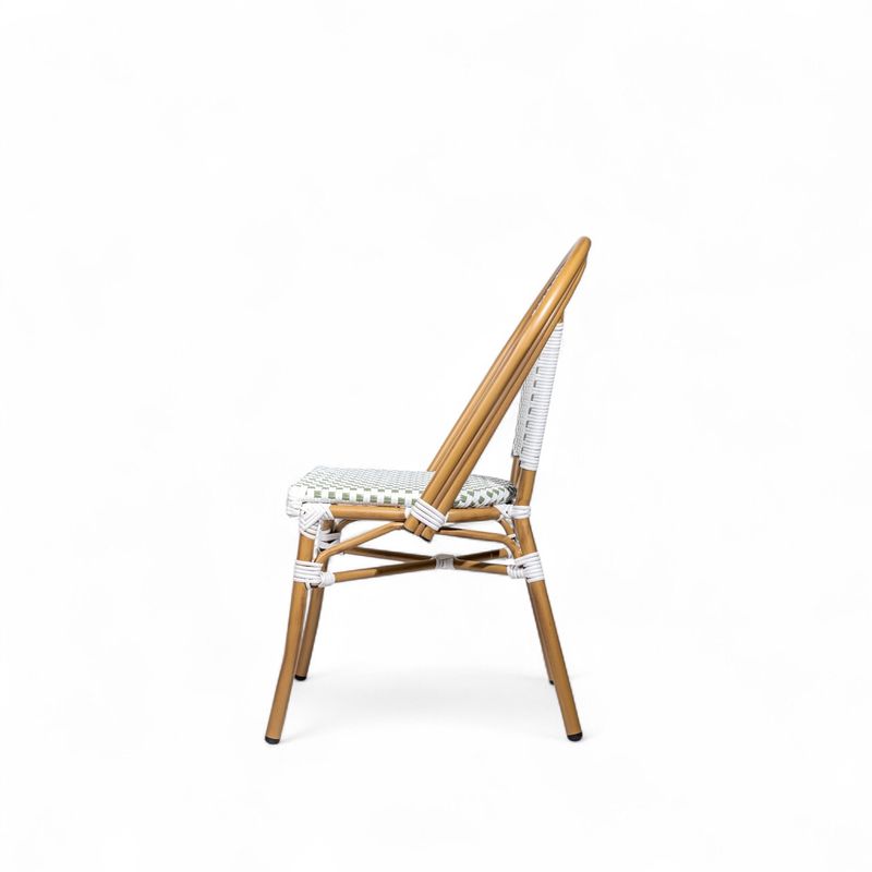 Silla-de-comedor-Bistro-sin-brazos-blanco-y-verde-89x48x59