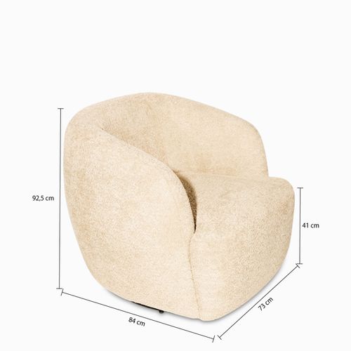 Poltrona Pavia taupe