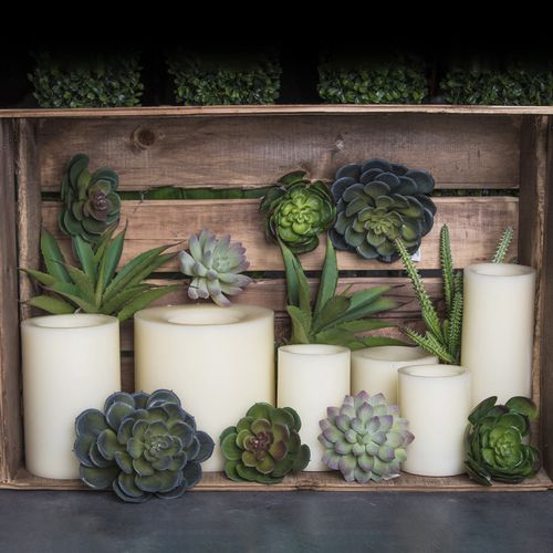 Vela led 15x15 cm