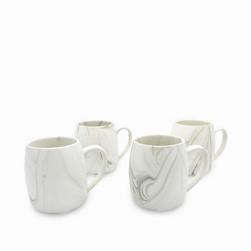 Mug Mármol cuarcita 500ml setx4