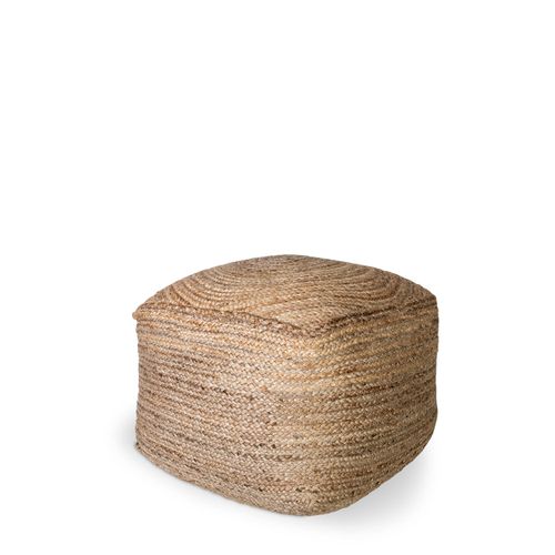 Puff yute Órbita 60 x 60 x 35 cm