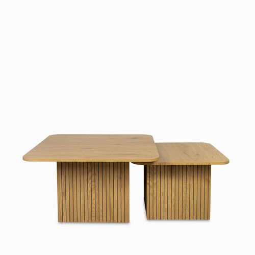 Set de mesas Cubo madera