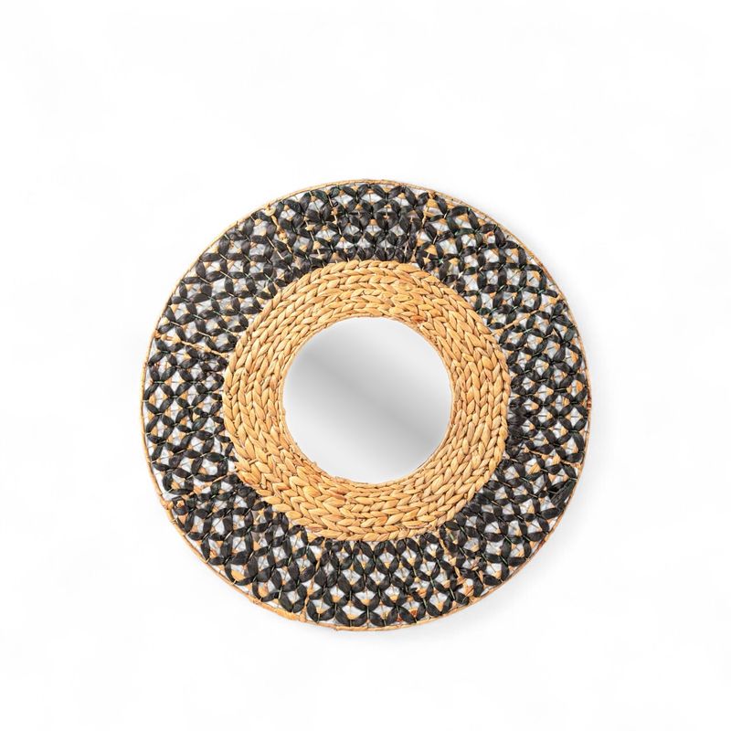 Espejo-redondo-fibra-natural-negro-80cm