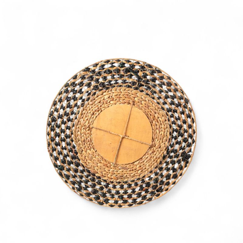 Espejo-redondo-fibra-natural-negro-80cm